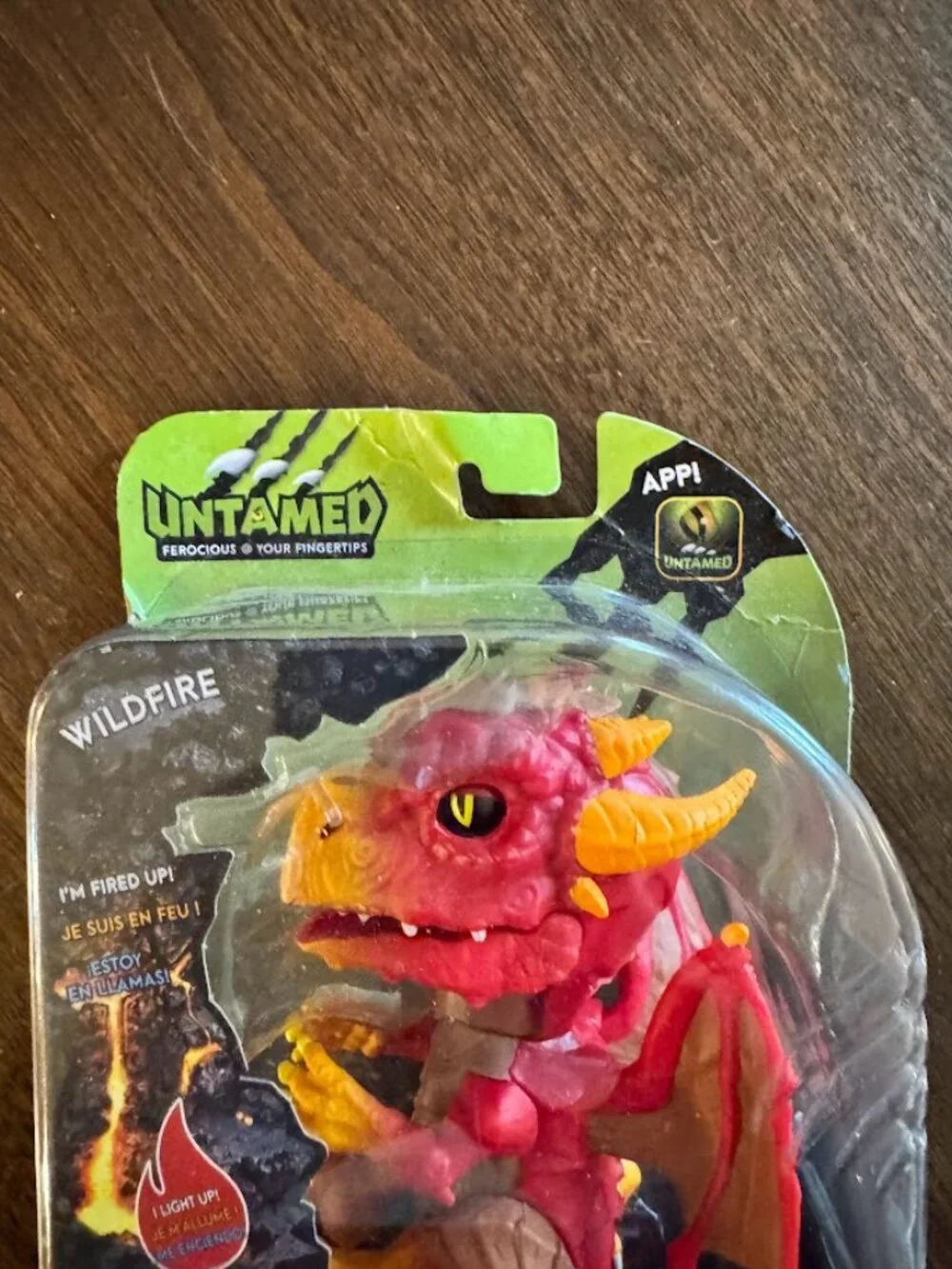 NEW! Fingerlings Untamed Dragon WILDFIRE Red Interactive Toy by WowWee Sealed